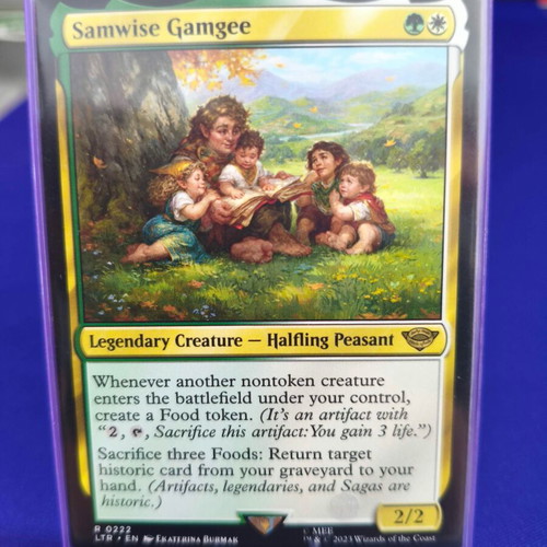 samwise gamgee mtg card Magic The Gathering - The Lord of the Rings Whenever another nontoken creature enters the battlefield under your control Magic the Gathering Samwise
