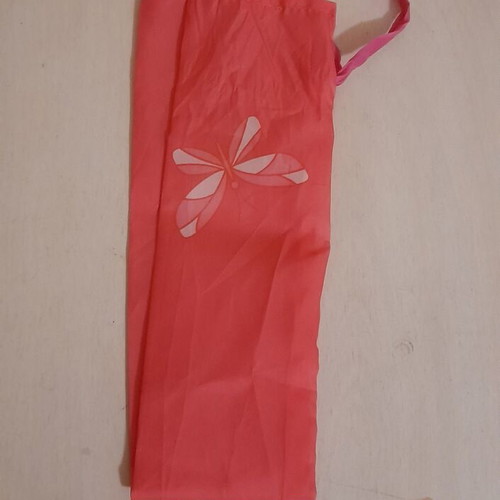 Umbrella case new, pink with butterflies, waterproof fabric