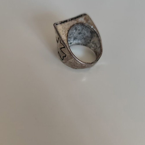 Masonic style ring like new, silver, unique piece