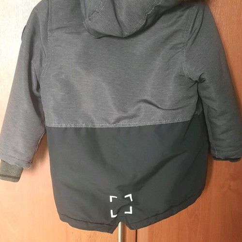Boys' fur-lined jacket used, warm, sizes 2 to 4 years, gray