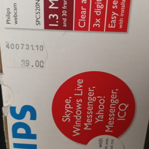Philips Webcam SPC520NC new, 1.3 megapixels