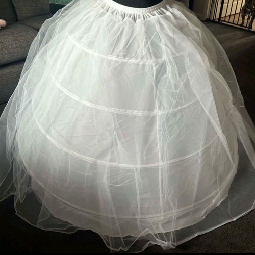White petticoat for ball gown wedding dress, new, one size