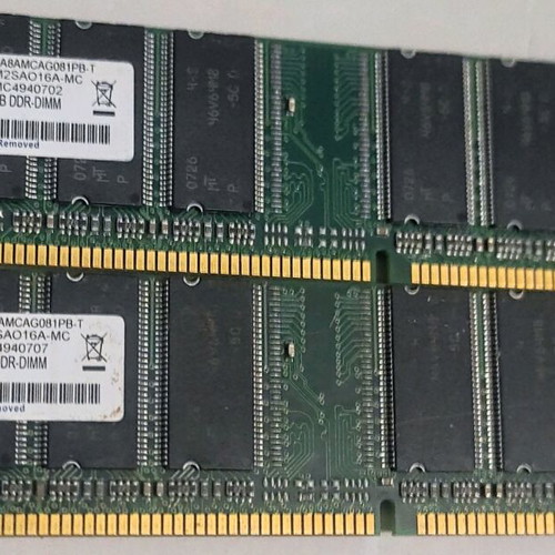 DDR400 PC3200 RAM 2x1GB used