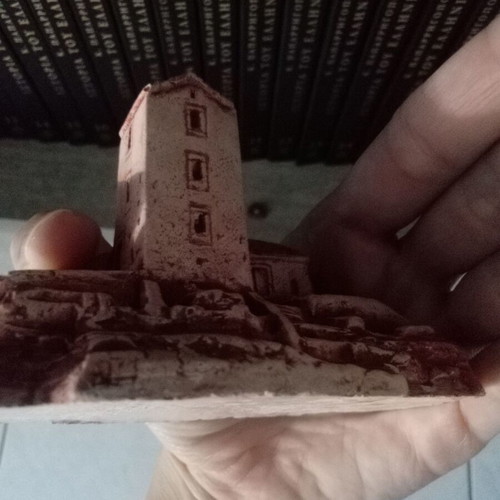 Red ceramic decorative items handmade, high quality