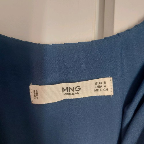 Blue ruffle dress Mango new, small-xsmall