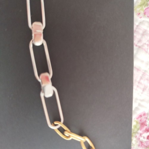 Stainless Steel Bracelet gold and silver like new