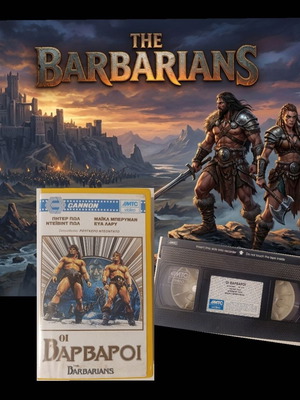 The Barbarians VHS tape like new, cult fantasy 1987