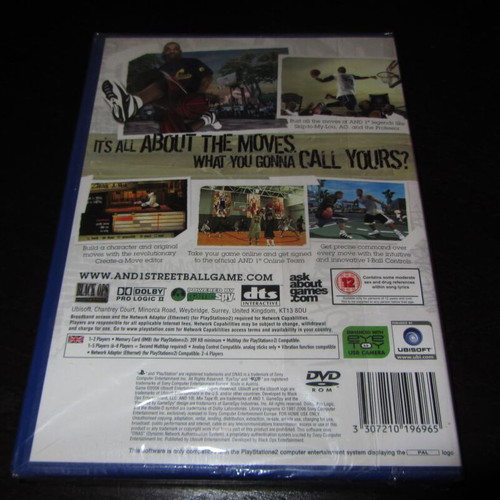 And1 Streetball Sony PS2 game like new