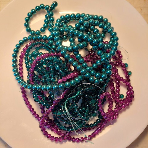 Plastic beads for jewelry making new, assorted pack