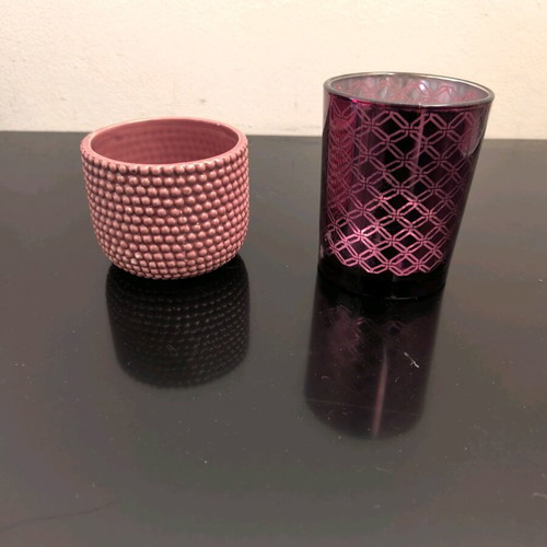 Two decorative vases like new in nice colors