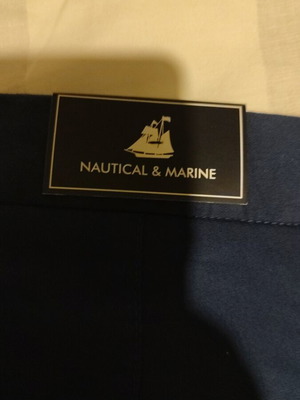 Nautical&Marine fabric trousers