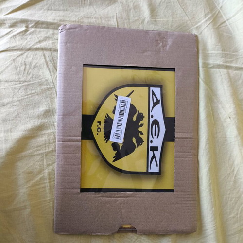 AEK Metal Sign official replica, new, 20.32cm x 30.48cm