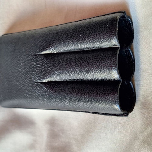 Zino Davidoff Black Leather Cigar Case XL-3