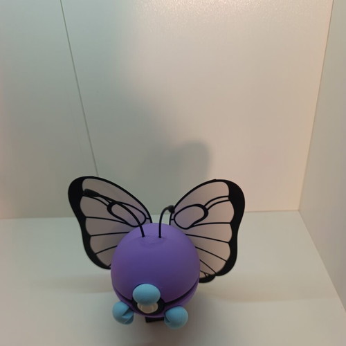 Butterfree Pokéball Clicker 3D printed, new