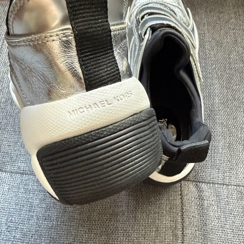 Michael Kors women's sneakers like new, silver and white, size 39
