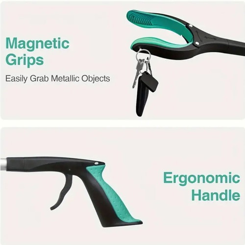 Aluminum folding grabber 81cm new with magnet