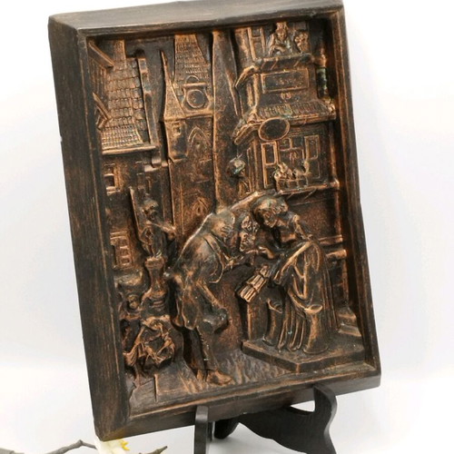 Vintage 3D painting The Eternal Bridegroom used, epoxy resin