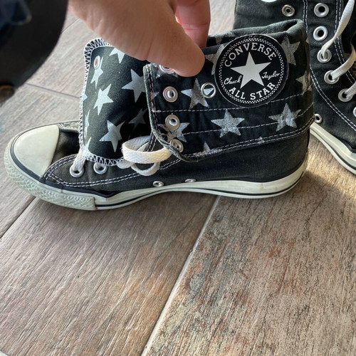 Converse All Star boots used, size 38, black and white