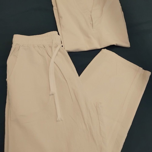 Men's linen set new, white, size L by Abrand Jeans