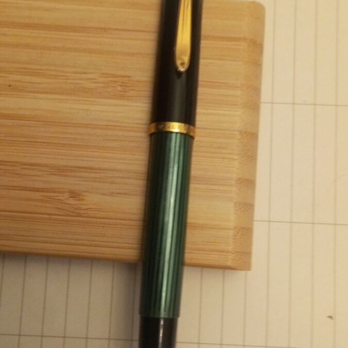 Pelikan Souveran Series 400 Roller pen black green, lightly used