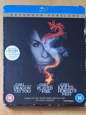 The Girl Who... Millennium Trilogy Blu-ray set, extended versions