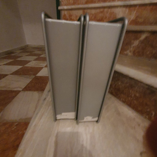 File box used, 2 metal holders for filing
