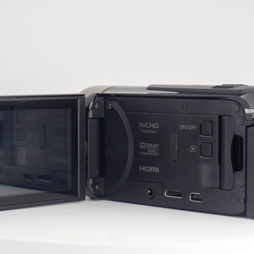 Canon HF R506 Full HD Camcorder used with 57x zoom and touchscreen