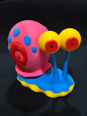 Spongebob's pet snail Garry with removable shell, 13cm