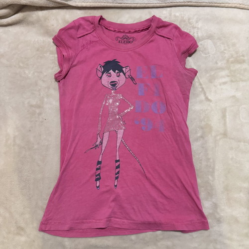 Womens pink tshirt Elfido size S like new