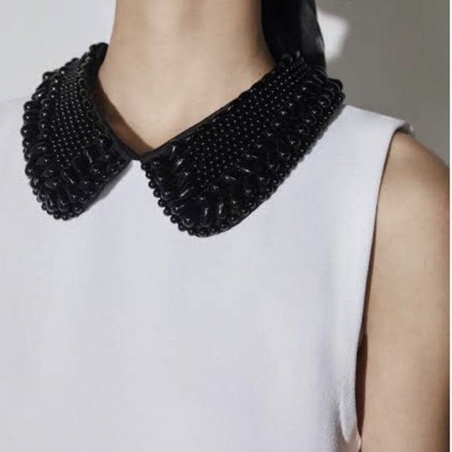 zara black pearl dress Black Long Sleeve Taffeta Tuxedo Gown main image 0