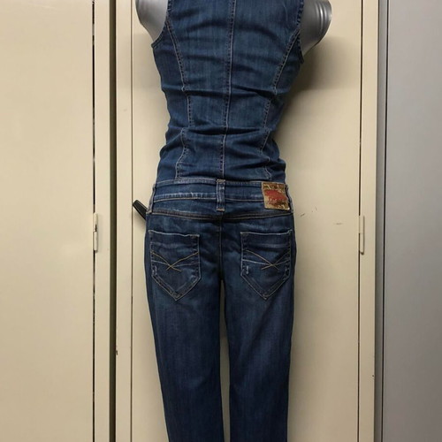 Miss Denim denim jumpsuit like new, size S, blue