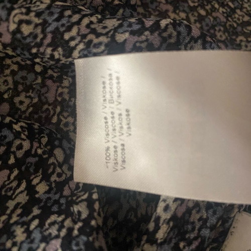 GANNI shirt semi-sheer floral size 36 like new, blue