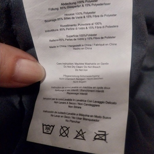Weighted blanket 7kg 196x215 cm like new, grey anthracite