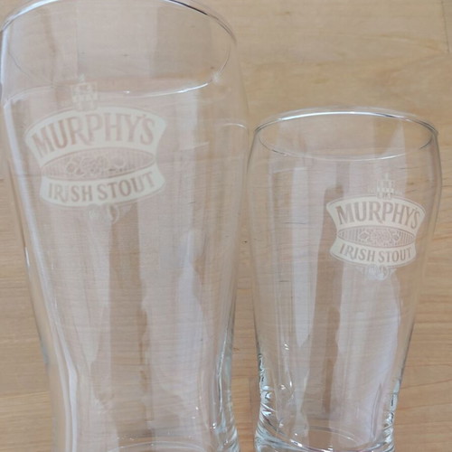 Murphy's beer glasses set of 10, new