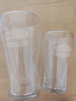 Ποτήρια μπύρας Murphy's σετ 3 μεγάλα 500ml και 8 μικρά 250ml αχρησιμοποίητα