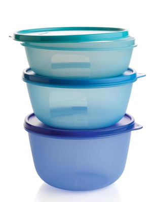 Tupperwer set of 3 modular containers 1L, 1.5L and 2L new