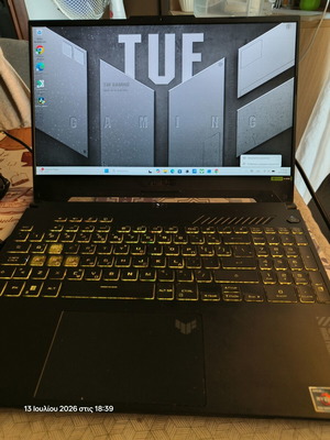 Asus TUF A15 Ryzen 7 7435HS laptop σαν καινούργιο, 16GB RAM, 500GB SSD, RTX4050