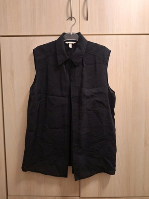 Μαύρο αμάνικο πουκάμισο H&M large size σαν καινούργιο