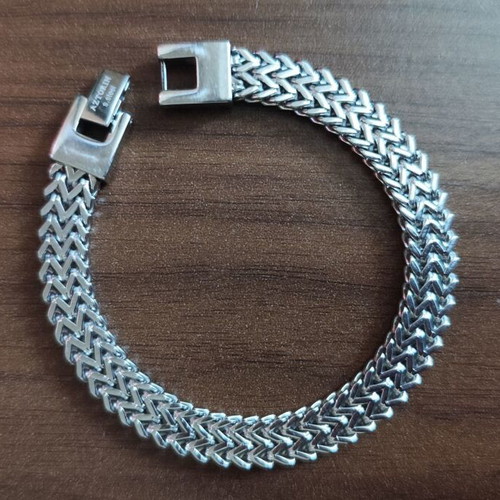 Aztorin stainless steel bracelet used, length 20 cm, width 0.9 cm