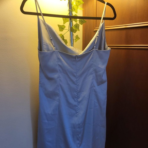 Stradivarius satin dress L silver