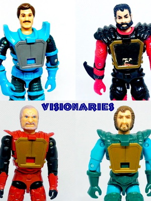 Φιγούρες Visionaries σε σαν καινούργιο, σετ 4 τεμαχίων