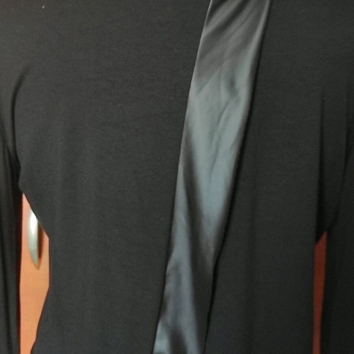 Black Long-Sleeve Eska Blouse "Everything is Possible" Like New