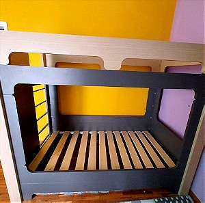 Παιδική Κουκέτα Alfa Set Castle Melamine Με Δύο Κρεβάτια Για Στρώμα 90×200