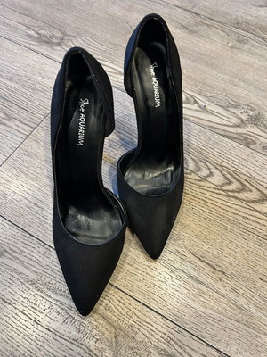 Shoe Aquarium Black High Heels Like New, Size 36