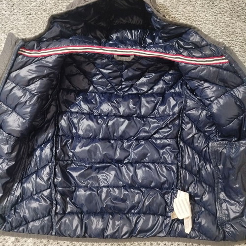 Napapijri jacket 116-120 cm gray with blue interior like new