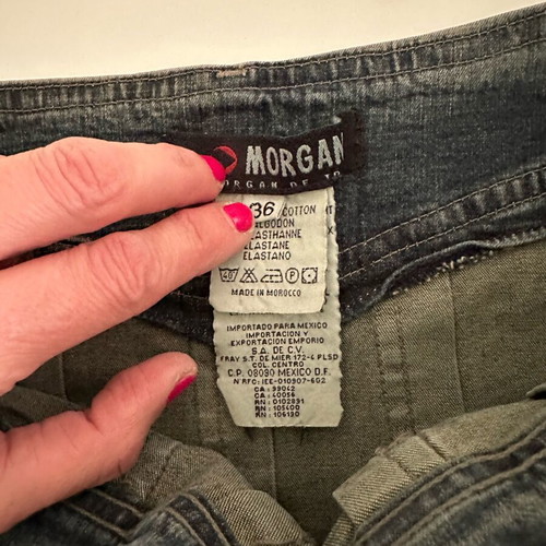 Morgan vintage 90s denim mini skirt like new, size S 36