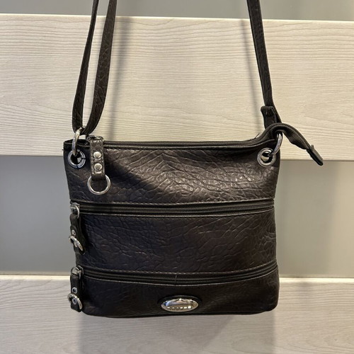 Rosetti shoulder bag used, dark brown eco leather