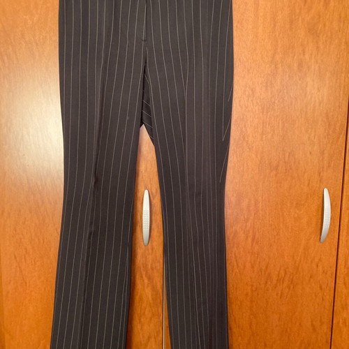 Fidele women's pants black with beige stripes like new