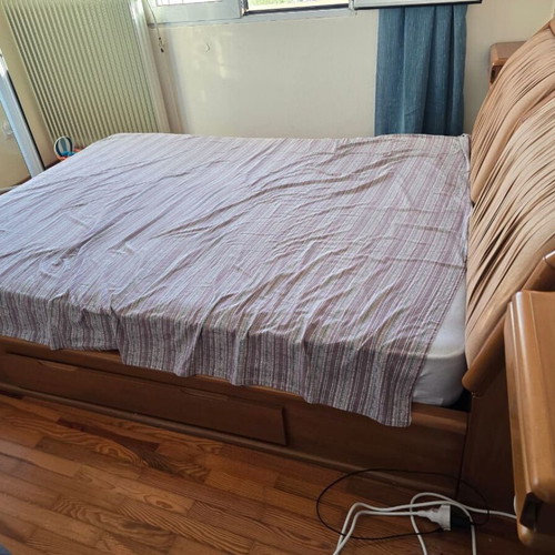 Bedroom set used with storage space and mattress 1.60×2.00 m