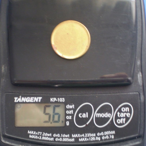 Metal blank coin disc like new